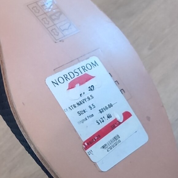 Bill Blass Dark Blue Textured Loafers - Picture 7 of 8